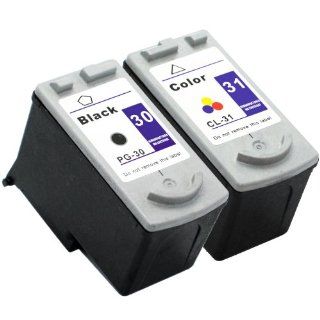 Remanufactured Canon PG30 PG 30 Black and CL31 CL 31 Tri Color Printer Ink Cartridge 2 Pack (1 Black + 1 Color) for CANON Printers PIXMA iP1800 iP2600 MP140 MP210 MP470 MX310 MX300 MP190 iP 1800 iP 2600 MP 140 MP 210 MP 470 M X310 MX 300 MP 190   by Focus