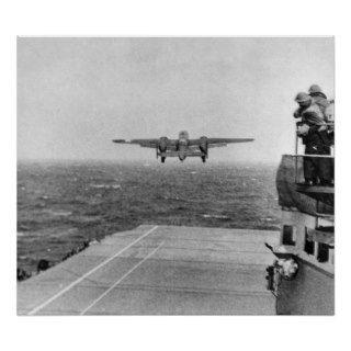 Doolittle Raid USS Hornet B 25 Mitchell Bomber Posters