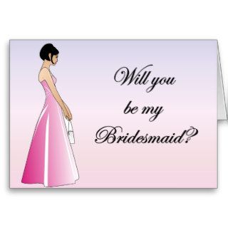 Bridesmaid card