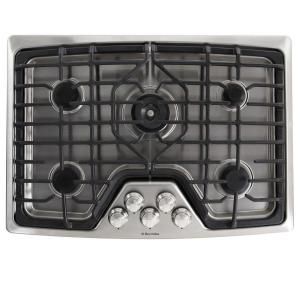 Electrolux 30 in. Deep Recessed Gas Cooktop in Stainless Steel with 5 Burners including Min 2 Max Burner EW30GC60IS