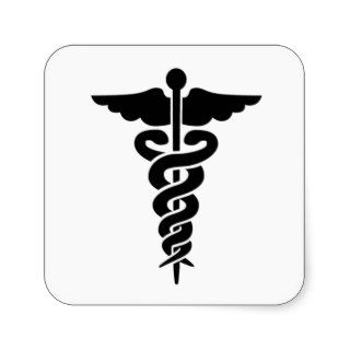 Medical Symbol Caduceus Sticker
