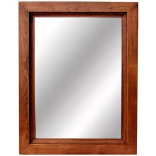 Rustic Wall Mirror   18x22 Wood Mirrors with Scoop Edge Molding   Custom Sizes Avail.   Wall Mounted Mirrors