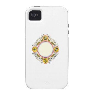 Gold and Silver Wreath Vibe iPhone 4 Cover