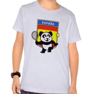 Spain Tennis Panda T Shirts