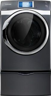 Samsung DV457EVGS 7.5 Cu. Ft. Electric Front Load Dryer with Smart Control and Touch Screen LCD, Onyx Appliances