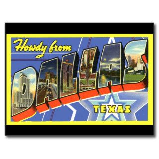 Dallas Vintage Travel Postcard