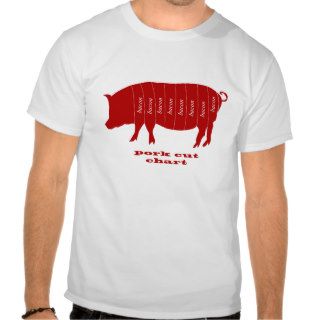 Pork Cuts   Bacon T shirts