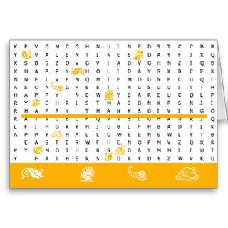 Happy Thanksgiving Word Search Puzzle Card 2