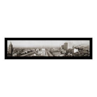 New Orleans Skyline Photo 1909 Poster