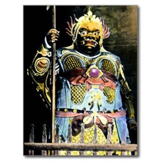 Japanese Vintage Bishamon God of War Postcards
