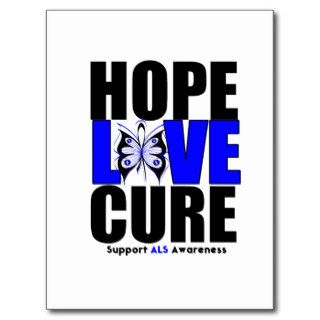 ALS Awareness Hope Love Cure (V.2) Post Card