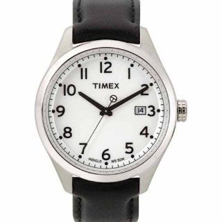 Timex Men's T2M459 T Series Black Leather Strap Watch Watches
