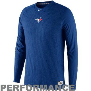Toronto Blue Jays shirts  Toronto Blue Jays Thermalite Long Sleeve Performance T Shirt   Royal Blue  Sports Fan T Shirts  Sports & Outdoors