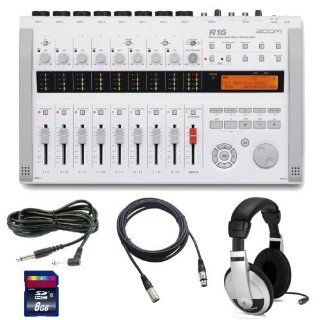 Zoom R16 Multitrack Recorder/Interface/ Controller, SDHC Card (4 32GB), Headphones Output Computers & Accessories