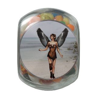 Wounded Angel Glass Jars