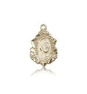 JewelsObsession's 14K Gold Blessed Teresa of Calcutta Medal Jewels Obsession Jewelry