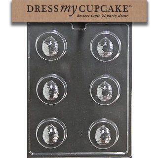 Dress My Cupcake DMCE476 Chocolate Candy Mold, Easter Egg Cookie, Easter Kitchen & Dining