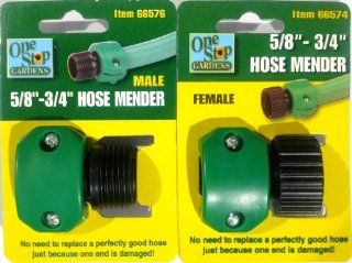 HOSE MENDER SET *Both Male & Female by One Stop Gardens  Patio, Lawn & Garden