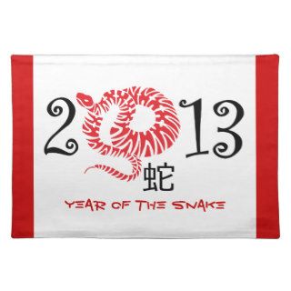 Year of the snake, Chinese New Year 2013 Place Mat