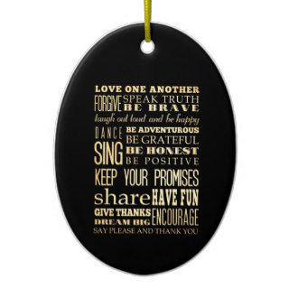 Inspirational Art   Love One Another. Christmas Ornaments