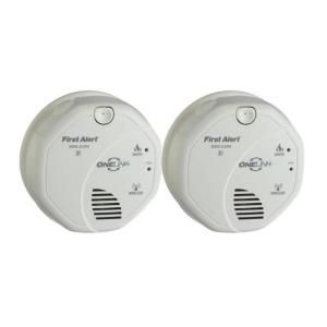 First Alert Onelink Wireless Interconnect Smoke Detector with DVD (2 Pack) SA511CN2 3ST
