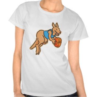 Kangaroo Basketball Tee Shirts