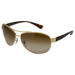 Ray Ban Men's 'RBB 3386 001/13' Havana Gold/ Brown Aviator Sunglasses Ray Ban Fashion Sunglasses