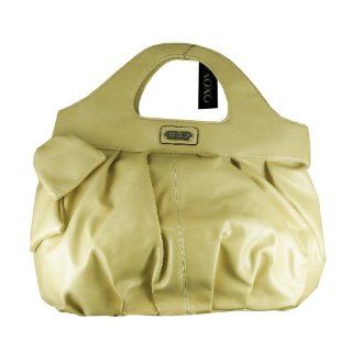 XOXO Beau Vinyl Tote Handbag Purse in Yellow Top Handle Handbags Shoes