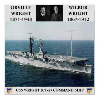 USS WRIGHT (CC 2) POSTER