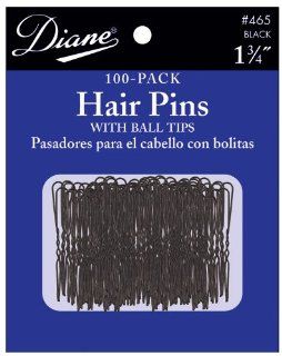 Diane 1.75" Hair Pins, Black, 100/Card, 12 Pack  Bobby Pins  Beauty