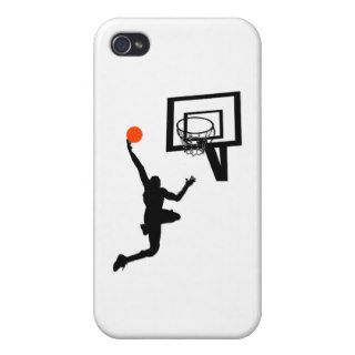 Basketball Figure Doing a Layup iPhone 4/4S Case