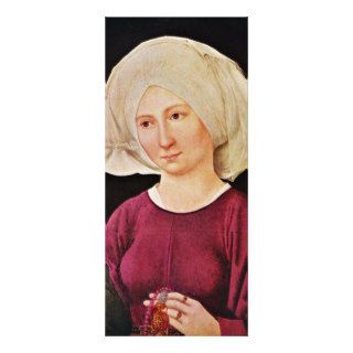 Portrait Of A Young Woman  By Schongauer Martin (B Personalized Rack Card