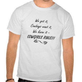 Cowgirls Rule Tshirts
