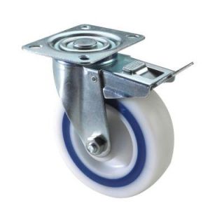 Richelieu Hardware Heavy Duty Double Race Industrial Caster 150 kg   Swivel with brake Sanswich Caster   5 In. DISCONTINUED 70612BC
