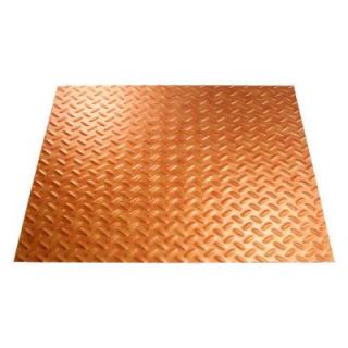 Fasade 4 ft. x 8 ft. Diamond Plate Antique Bronze Wall Panel S66 31