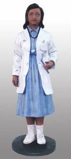    African American Figurine Medical Female Doctor   Collectible Figurines