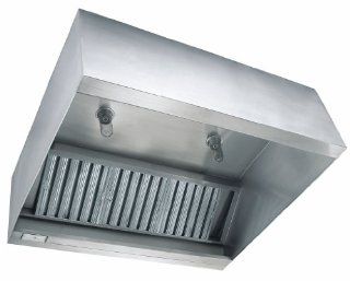 Concession Trailer Hood 8ft x 30in Exhaust Only Vent Hood with Fan & Curb by HoodMart, Inc. Appliances