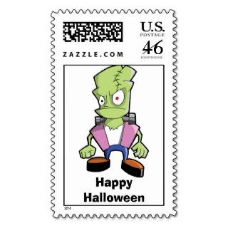 Monster, Happy Halloween Postage Stamp