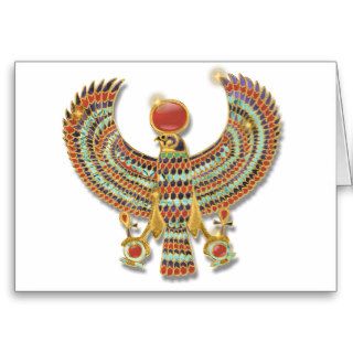 Falcon pectoral greeting cards