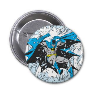 Batman Bursts Through Glass Pins