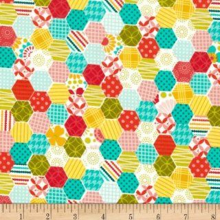 Riley Blake So Happy Together Flannel Happy Hexi Multi Fabric By The YD