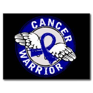 Warrior 14C Colon Cancer Postcard