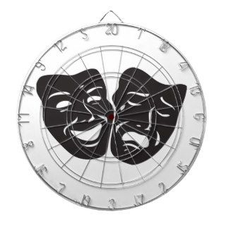 Comedy Tragedy Drama Theatre Masks Dartboard