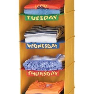 Household Essentials 01819 Kids Weekly Closet Organizer   Closet Storage And Organization Products