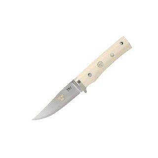 Tre Kronor de Luxe Ivory Micarta Handle  Hunting Fixed Blade Knives  Sports & Outdoors