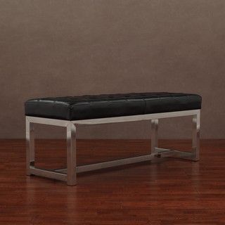 Liberty Black Leather Bench Benches