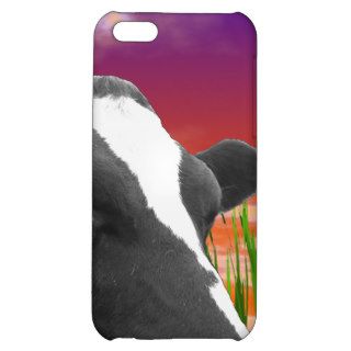 Cow On Grass & Vivid Sunset Sky iPhone 5C Cover