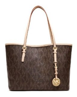 MICHAEL Michael Kors Jet Set Travel Tote,Brown,One Size Shoes