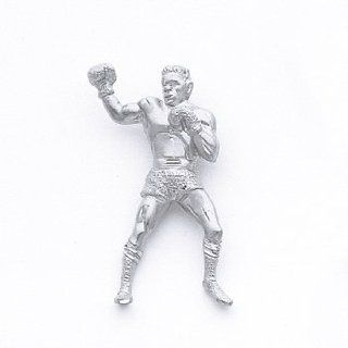 Sterling Silver Boxer Pendant Jewelry