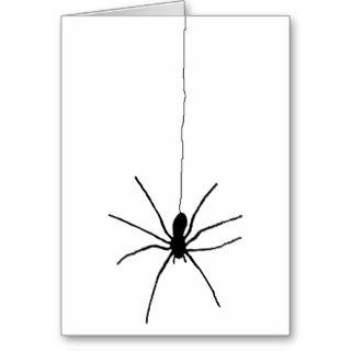 Hanging Spider Greeting Card